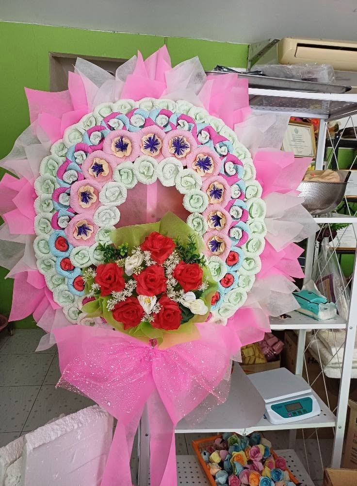การทำพวงหรีด ดอกไม้จันทน์