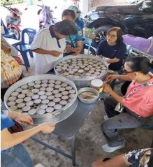 นางบุญส่ง ทองประเสริฐ การทำอาหาร-ขนม (ขนมแคะ)