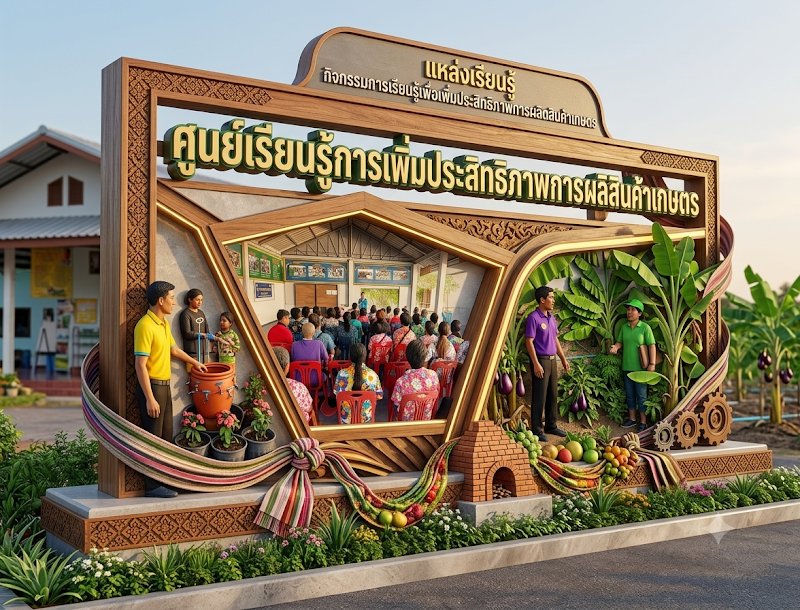 ศูนย์เรียนรู้การเพิ่มประสิทธิภาพการผลิตสินค้าเกษตร