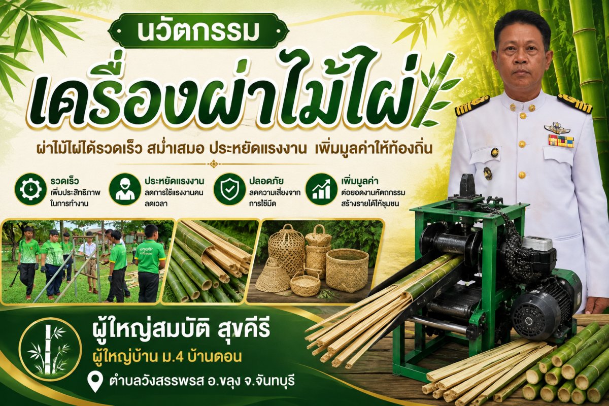 เครื่องผ่าไม้ไผ่