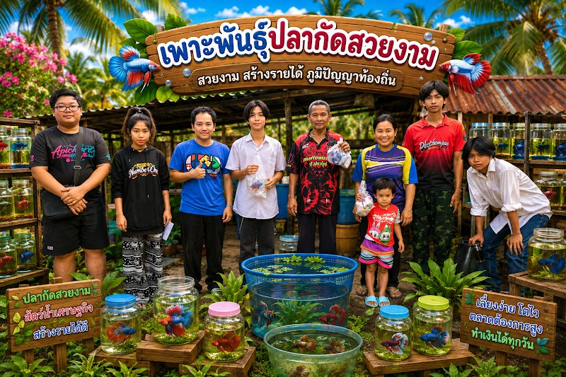 แหล่งเรียนรู้การเลี้ยงปลากัดตำบลบางแก้ว