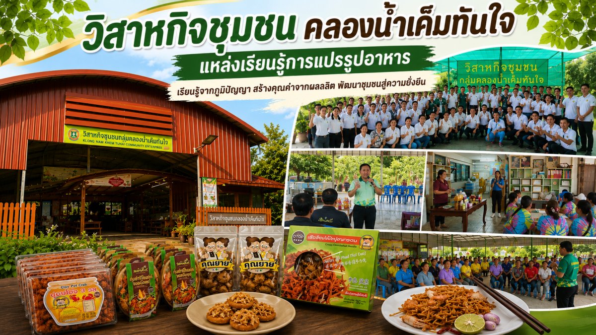 วิสาหกิจชุมชนคลองน้ำเค็มทันใจ