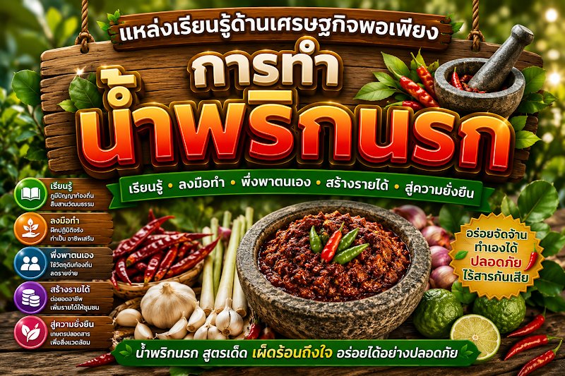 แหล่งเรียนรู้การทำน้ำพริกนรก