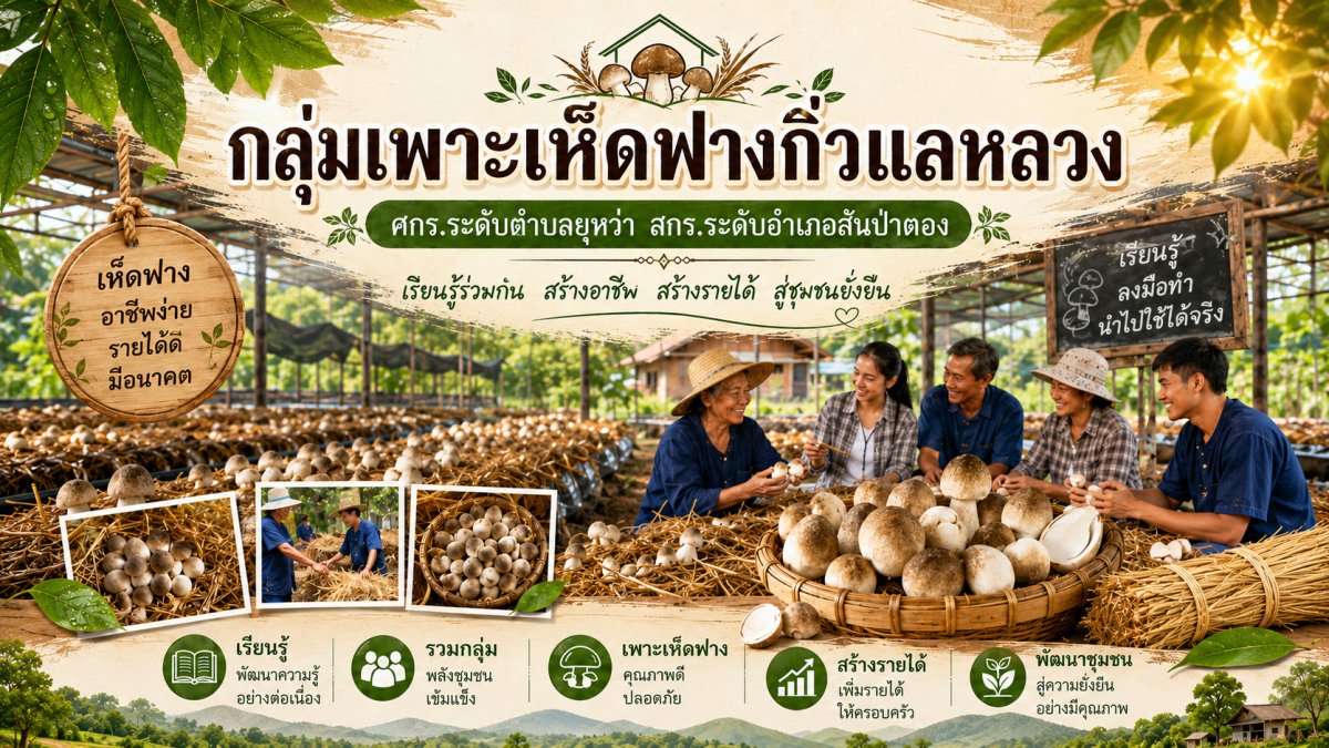กลุ่มเพาะเห็ดฟางกิ่วแลหลวง