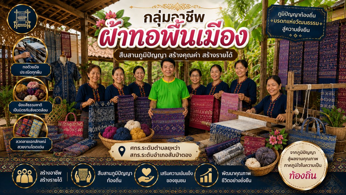 กลุ่มอาชีพผ้าทอพื้นเมือง