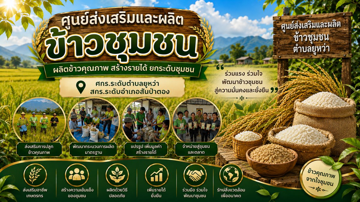 ศูนย์ส่งเสริมและผลิตข้าวชุมชน
