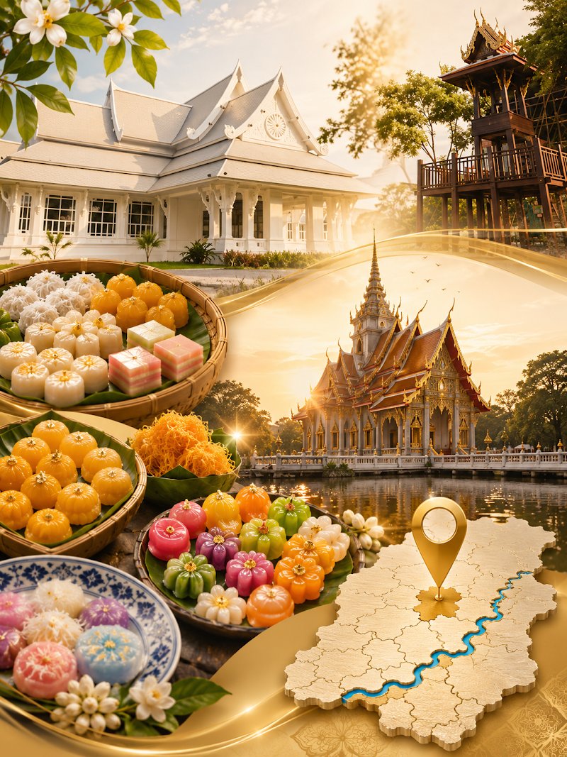 ศูนย์การเรียนรู้ขนมไทย บ้านอู่ตะเภา จ.ฉะเชิงเทรา 