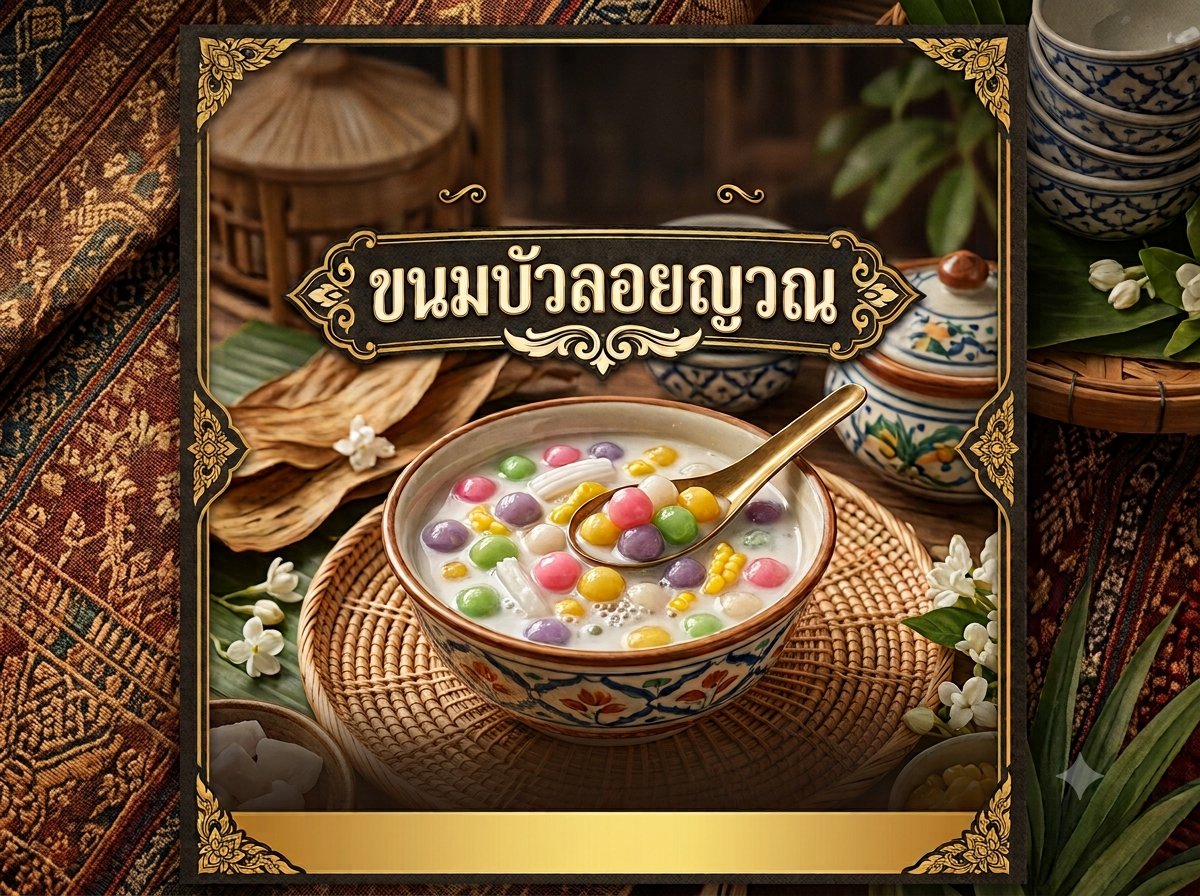 ขนมไทยโบราณ Sweet Heritage (ขนมบัวลอยญวณ)