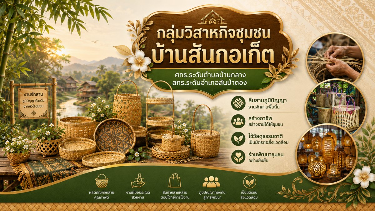 กลุ่มวิสาหกิจชุมชนบ้านสันกอเก็ต
