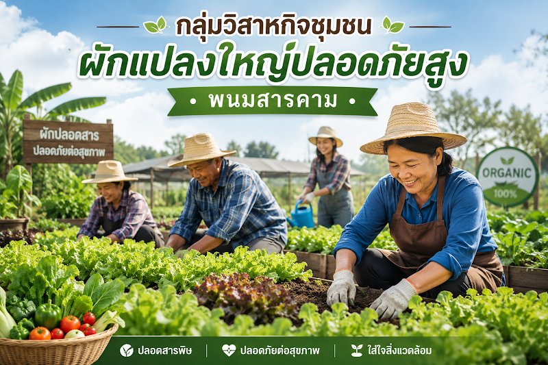 กลุ่มวิสาหกิจชุมชนผักแปลงใหญ่ปลอดภัยสูง