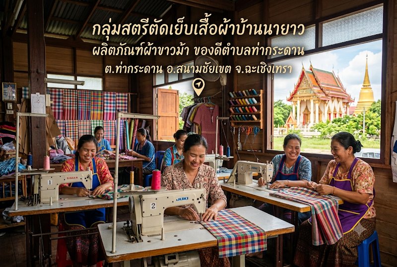 กลุ่มสตรีตัดเย็บเสื้อผ้าบ้านนายาว