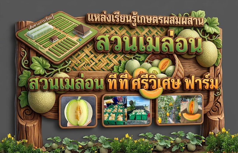 สวนเมล่อน ที ที ศรีวิเศษ ฟาร์ม