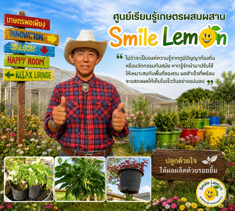 ศูนย์เรียนรู้เกษตรผสมสาน Smile Lemon