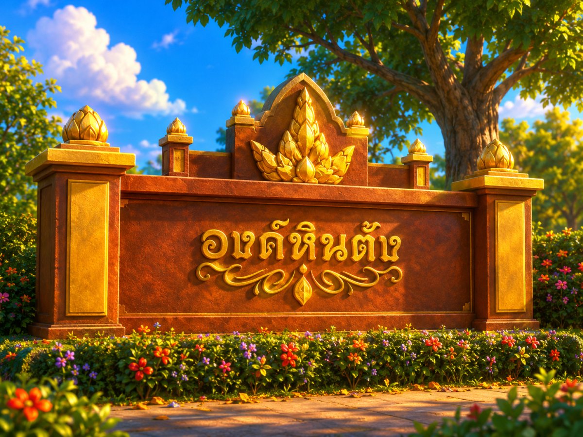 องค์หินตั้ง บ้านกุตาไก้ อำเภอปลาปาก