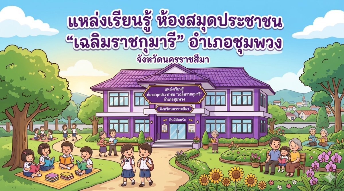 ห้องสมุดประชาชน"เฉลิมราชกุมารี"อำเภอชุมพวง