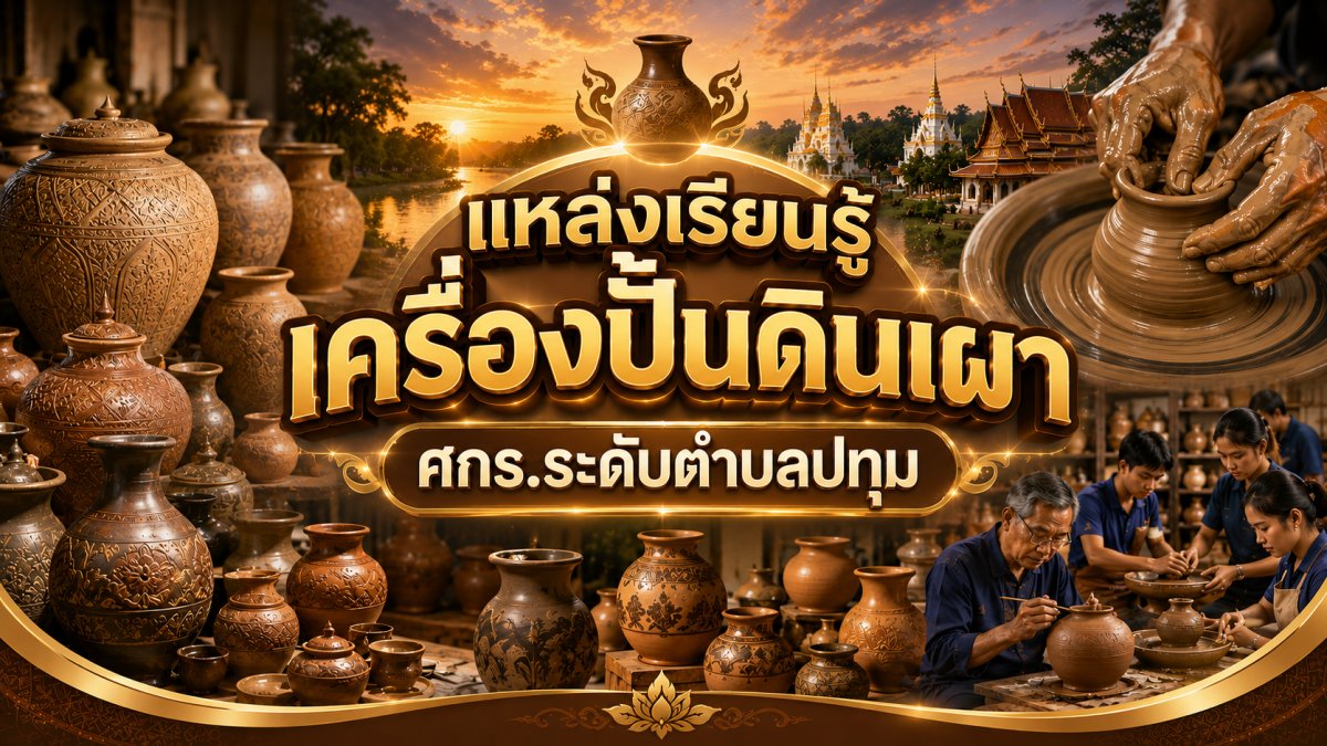 แหล่งเรียนรู้เครื่องปั้นดินเผา