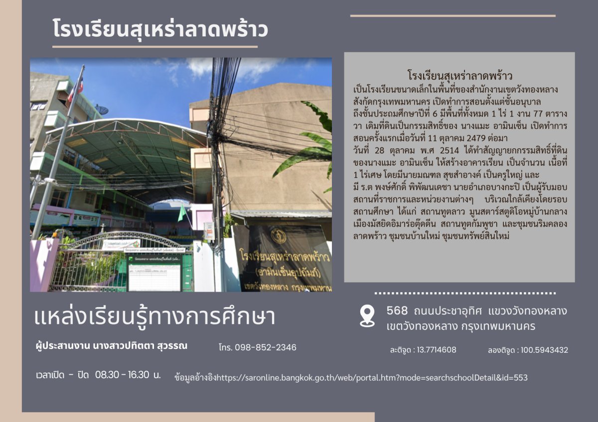 โรงเรียนสุเหร่าลาดพร้าว