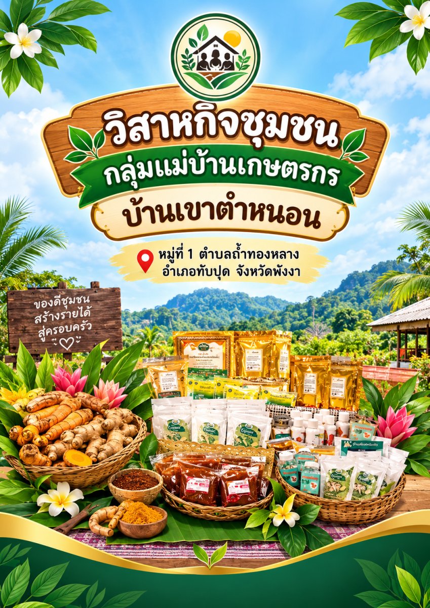 วิสาหกิจชุมชนกลุ่มแม่บ้านเกษตรกรบ้านเขาตำหนอน