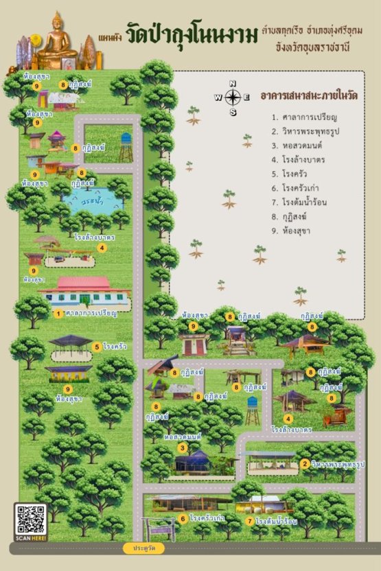 แหล่งเรียนรู้ วัดป่ากุงโนนงาม
