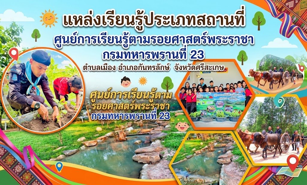 ศูนย์การเรียนรู้ตามรอยศาสตร์พระราชา หน่วยเฉพาะกิจกรมทหารพรานที่ 23