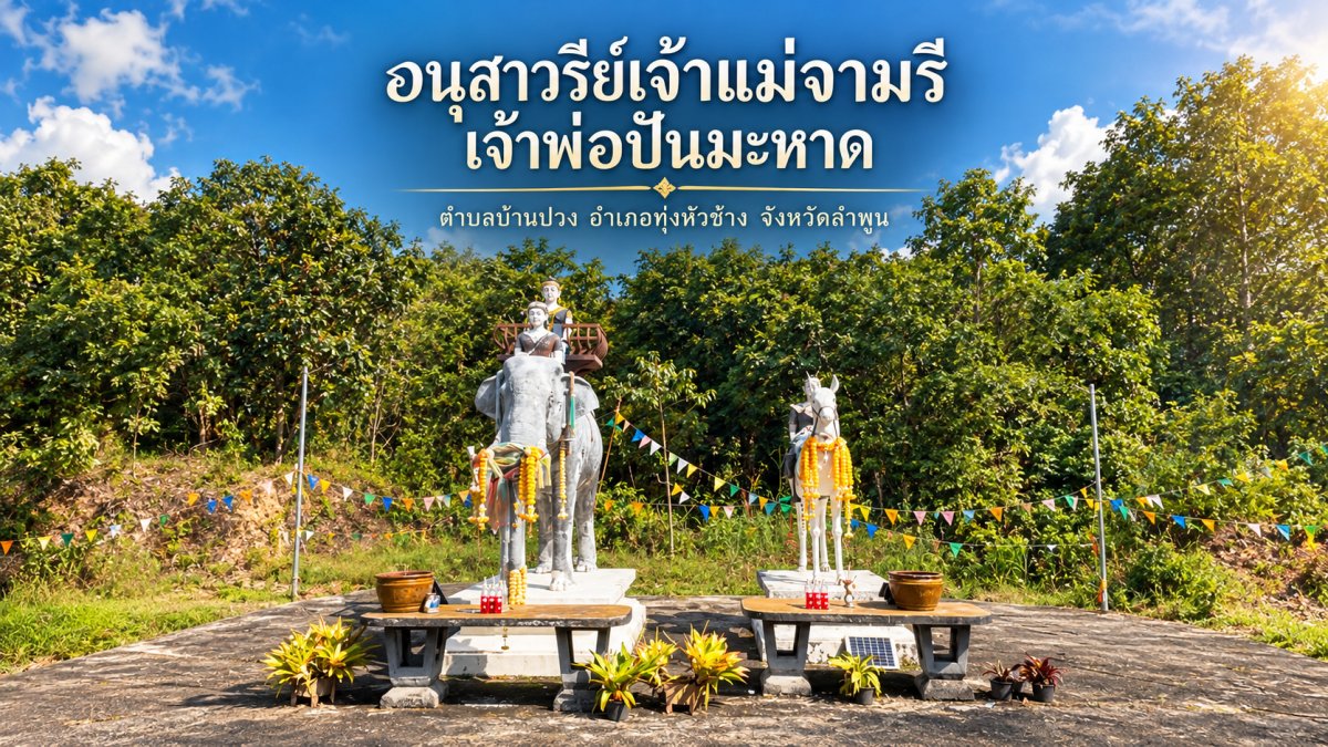 อนุสาวรีย์เจ้าแม่จามรี เจ้าพ่อปันมะหาด