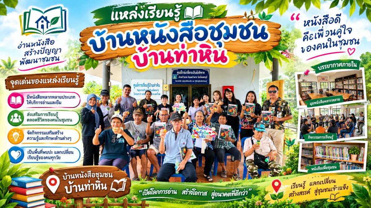 บ้านหนังสือชุมชนบ้านท่าหิน