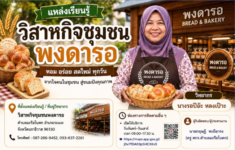 แหล่งเรียนรู้วิสาหกิจชุมชนพงดารอ