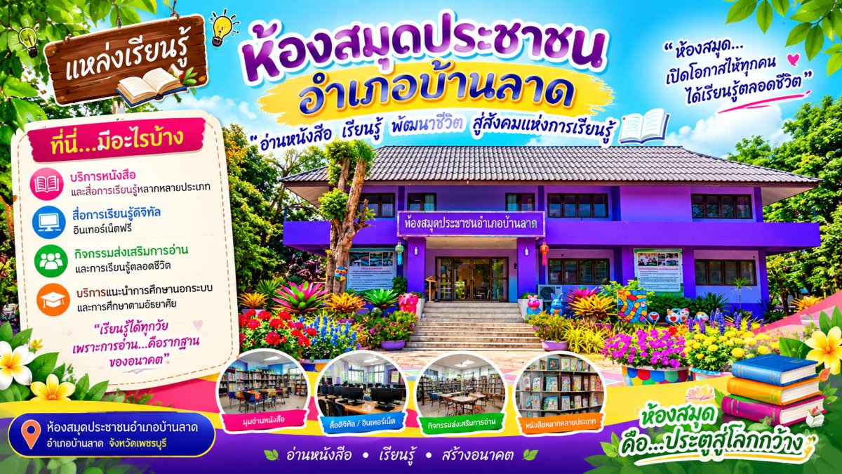 ห้องสมุดประชาชนอำเภอบ้านลาด