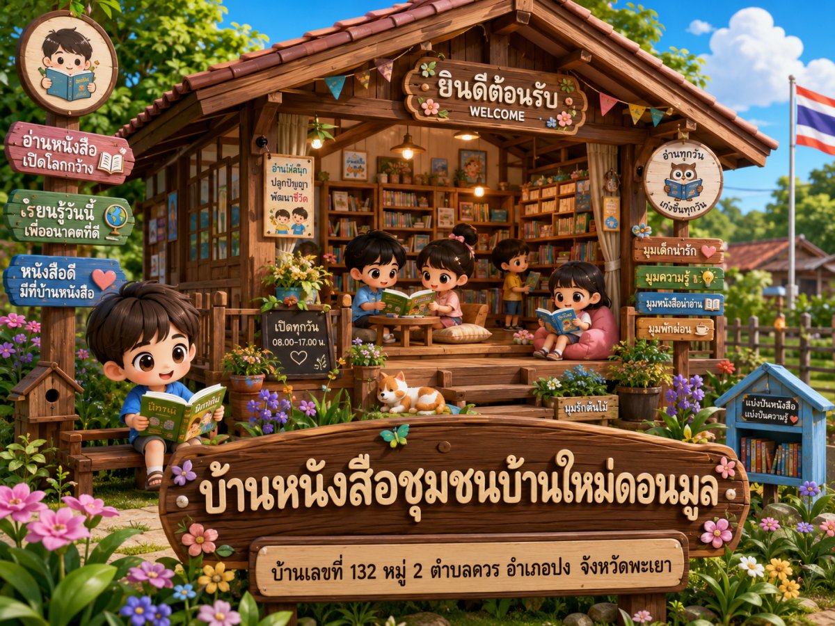 บ้านหนังสือชุมชนบ้านใหม่ดอนมูล