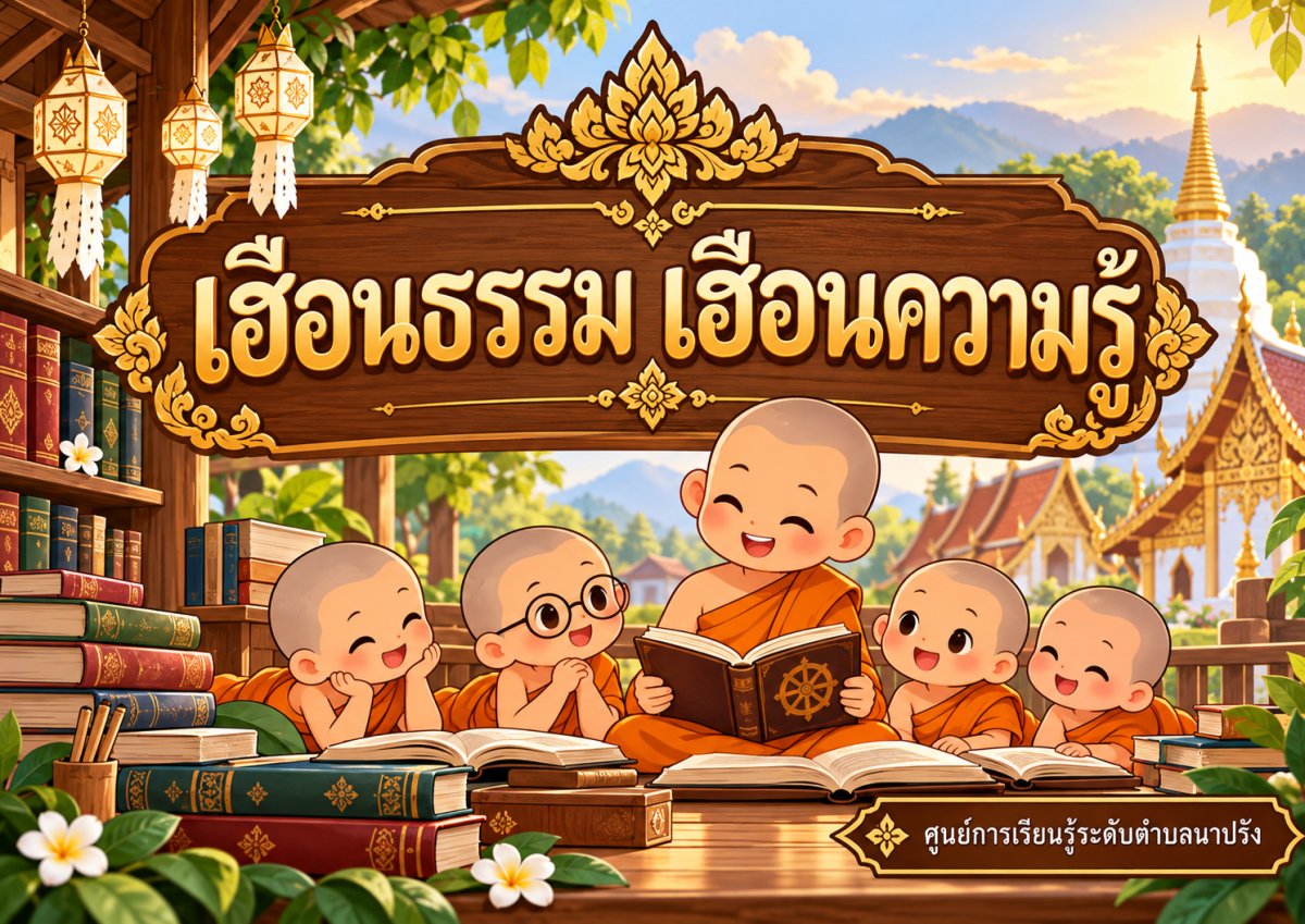 มุมหนังสือ เฮือนธรรม เฮือนความรู้ 