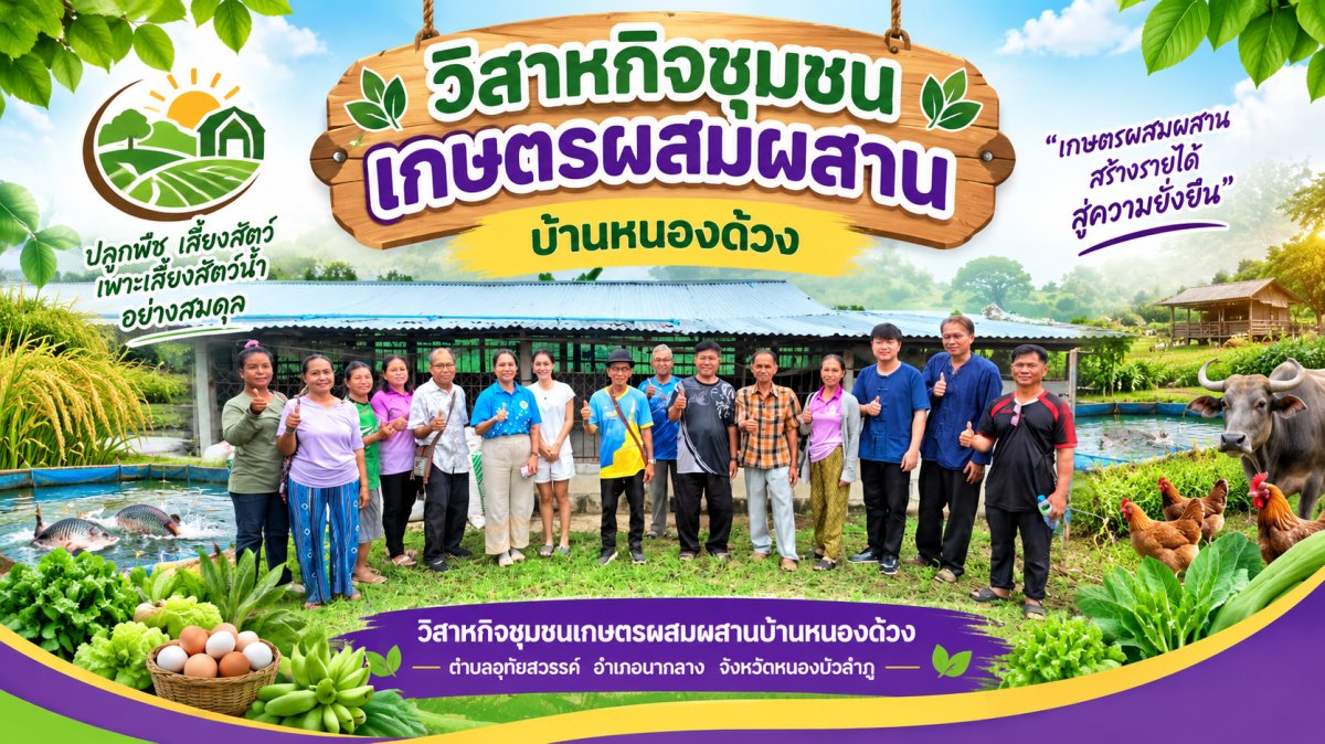 วิสาหกิจชุมชนเกษตรผสมผสานบ้านหนองด้วง