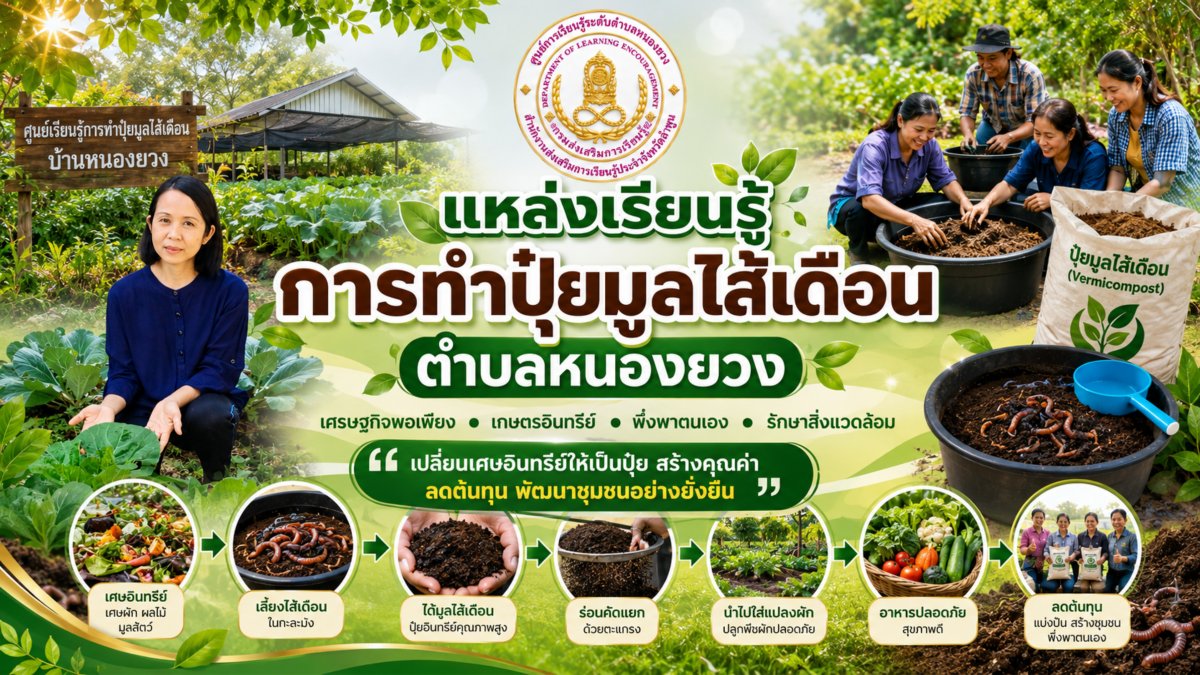 การทำปุ๋ยมูลไส้เดือน