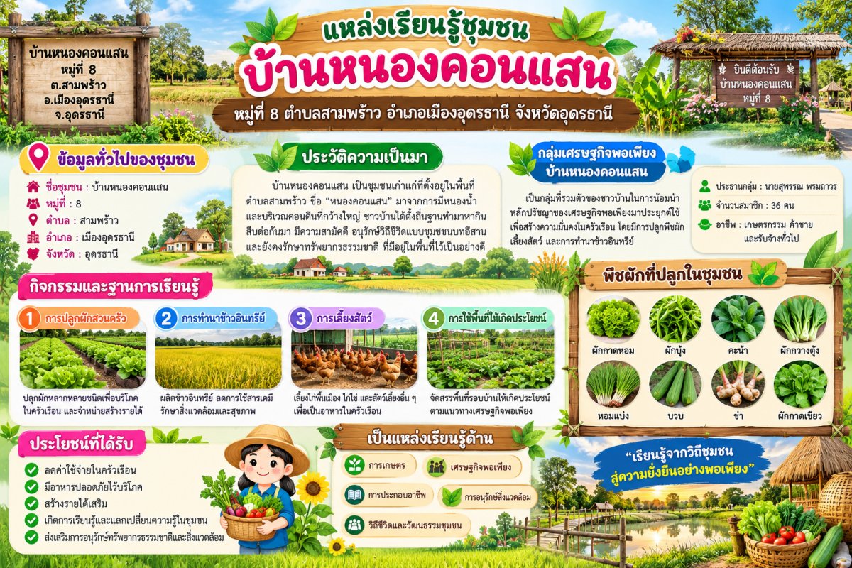 แหล่งเรียนรู้ชุมชนบ้านหนองคอนแสน
