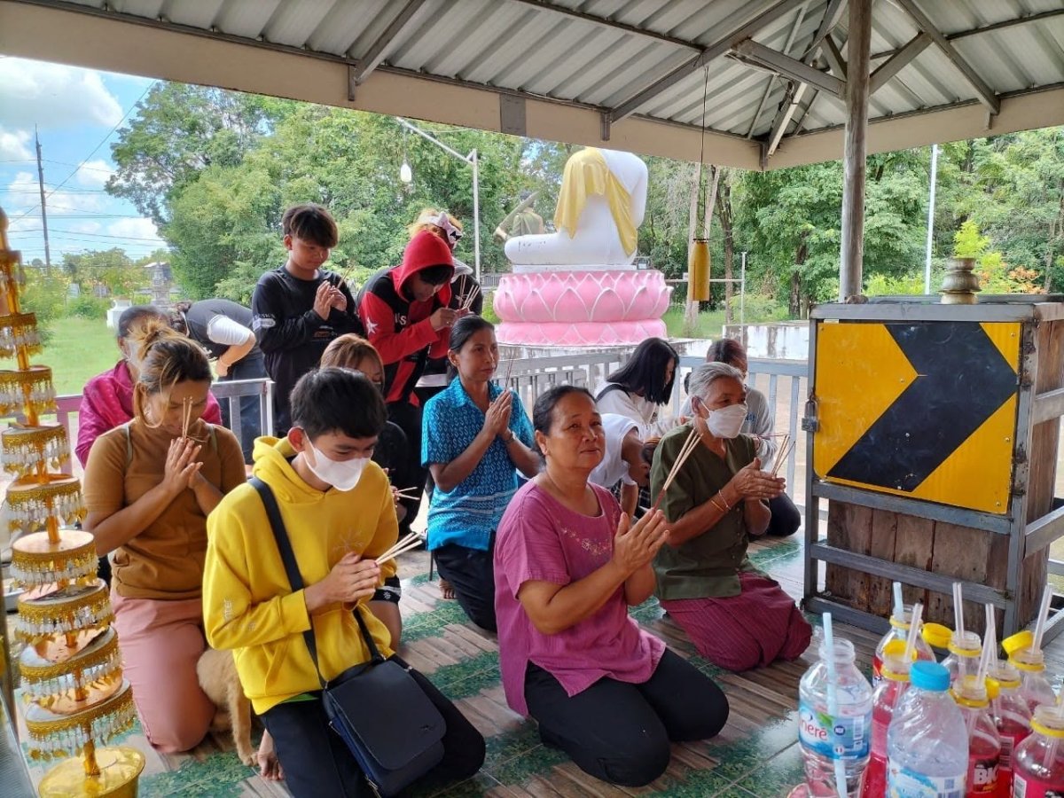 กิจกรรมส่งเสริมคุณธรรมจริยธรรมนักศึกษาศกร.ระดับตำบลป่าโมง