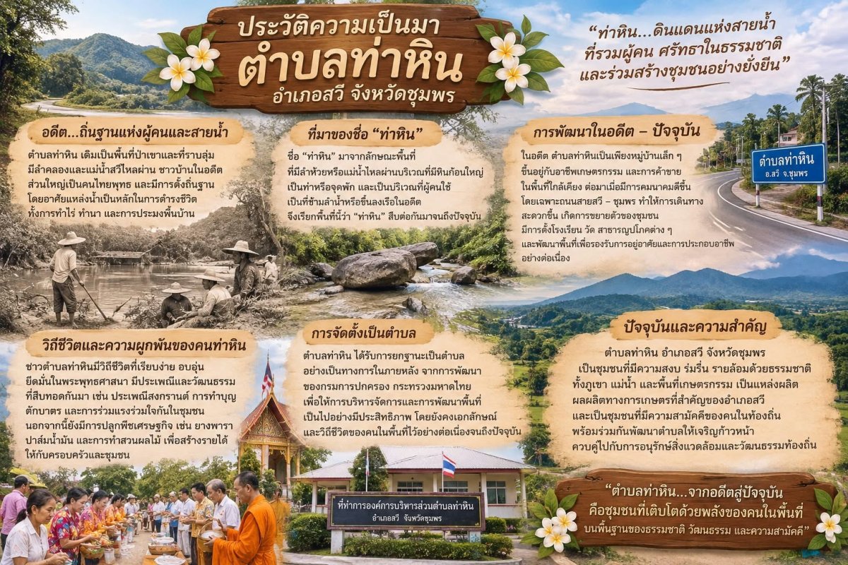ประวัติความเป็นมาของตำบลท่าหิน